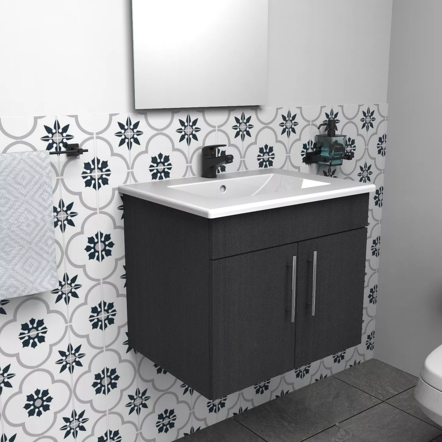 Mueble de Baño Nick Aeréo de pared para baño | Bridgemarkets