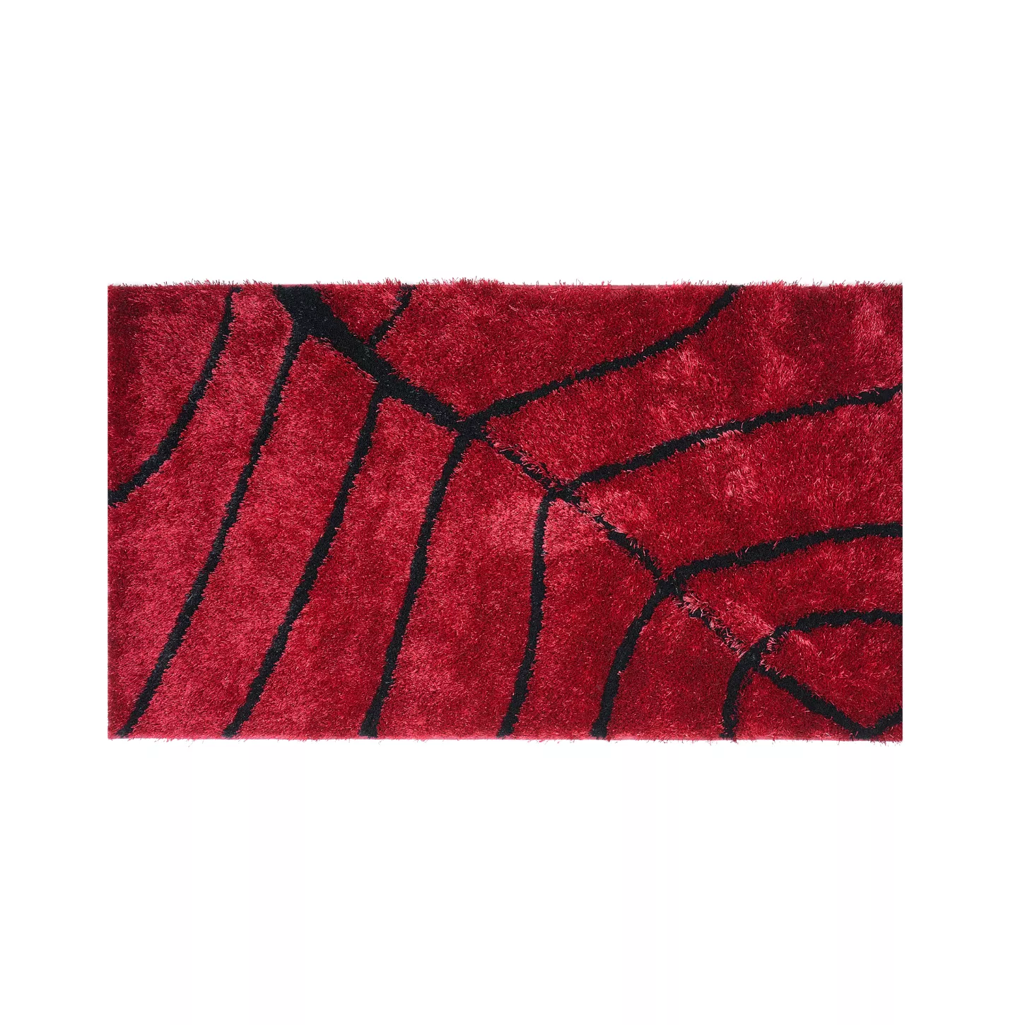 Alfombra de área 80x150cm color rojo - Azurra