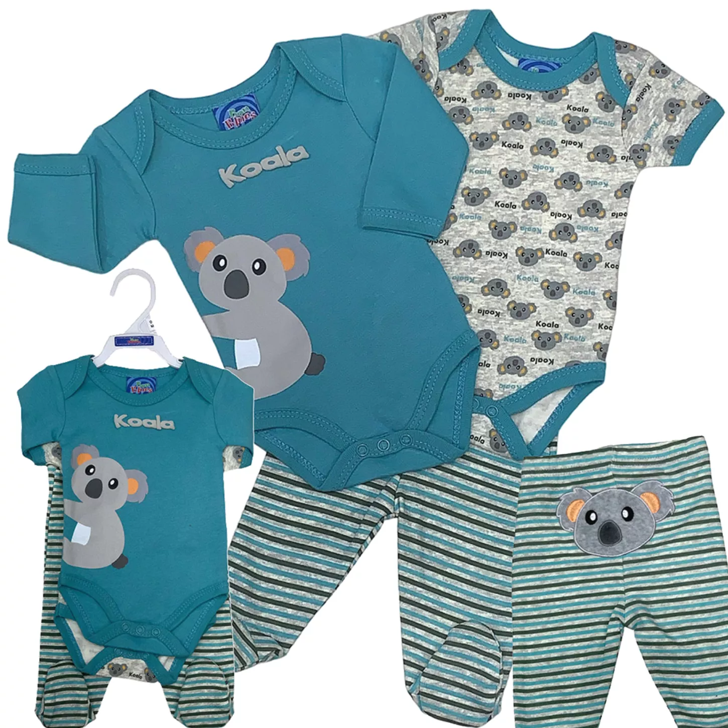 Pijama 3 piezas para recién nacida
