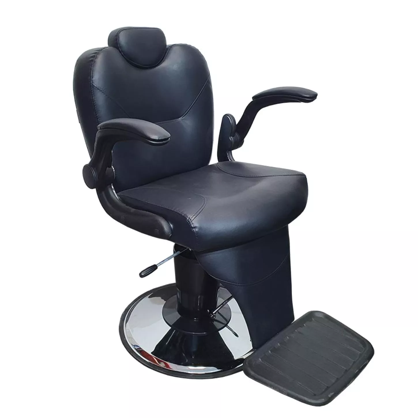 Silla hidráulica reclinable barbero modelo Armando color negro