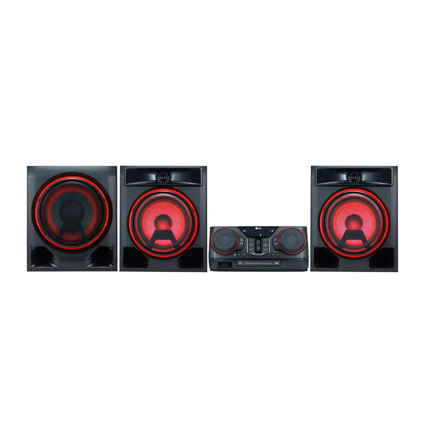 Minicomponente LG XBOOM CK57 1100W Bluetooth Karaoke DJ LED Radio