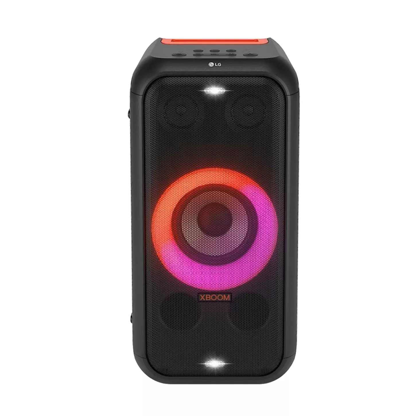 Equipo de sonido LG XL5S con sistema de iluminación multicolor