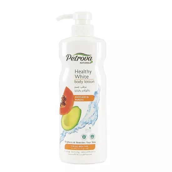 Crema hidratante corporal Avocado & Papaya - Healthy White 400 ML Petrova