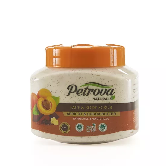 Exfoliante Apricot & Cocoa Butter Face & Body Scrub 500 ML Petrova