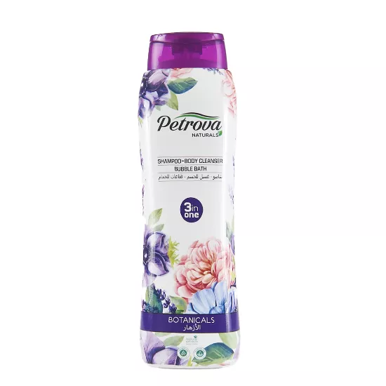 Shampoo-Body Cleanser Botanicals 800 ML 3 en 1 Petrova