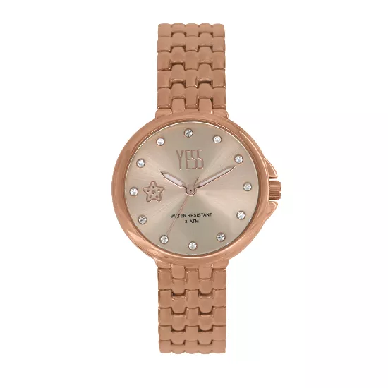 Reloj de acero inoxidable para dama YESS SM-19618