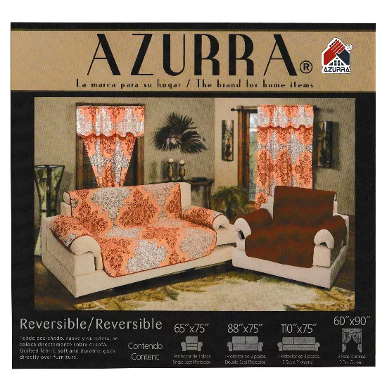Set de protectores para sofá con cortinas- AZURRA