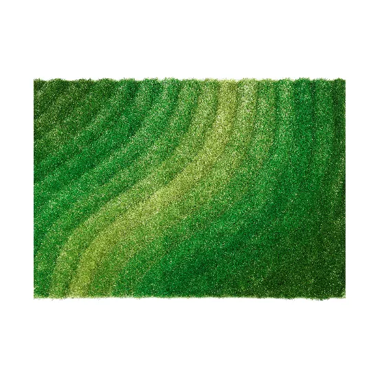 Alfombra suave y moderna, 100x150cm color verde