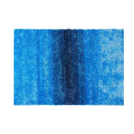 Alfombra Azul Con Diseño Moderno - AZURRA 100x150