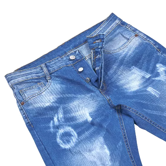 Jeans de caballeros con diseños rasgado