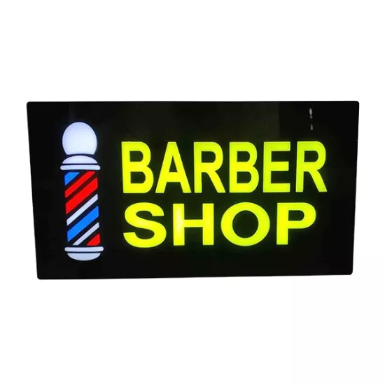 Letrero LED Luminoso Barber Shop 43.5x3 cm