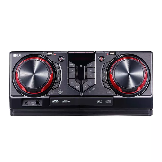 Minicomponente LG XBOOM CJ44 de 480W RMS Karaoke Auto DJ Bluetooth USB CD