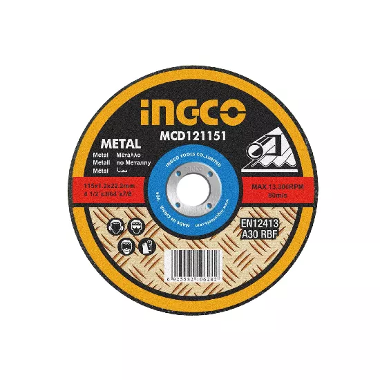 Paquete de 25 discos de corte de metal Ingco