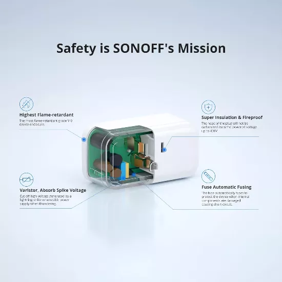 Adaptador inteligente S40 Lite 15A Smart Wi-Fi SONOFF