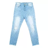 Jeans para damas de mezclilla desgastados