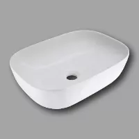 Lavamanos Ovalado diseño moderno, color blanco