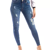 Jeans de tiro alto para damas - Marca PRAIA™