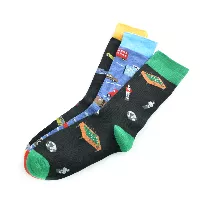 Media Corte Alto para Hombre con diseños 3 pares 10-13 - Enjoy Socks