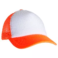 Gorra de malla lisa de frente blanco