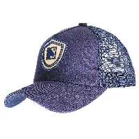 Gorra Polemik estilo camionera unicolor con logo caballo - POLEMIK