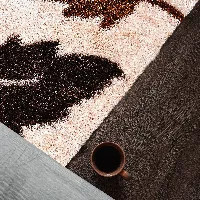 Alfombra Con Diseño de hojas - AZURRA