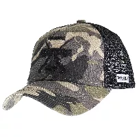 Gorra con malla estilo camionera camuflajeada o táctica- POLEMIK