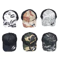 Gorra Polemik con malla camuflada o táctica - POLEMIK