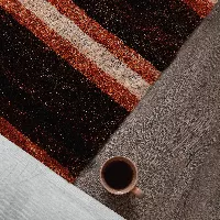 Alfombra Marrón Con Diseño Moderno - AZURRA 100x150