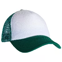 Gorra de malla lisa de frente blanco