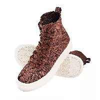 Zapatillas de tela flexible unisex en estilo alto