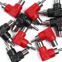 Conectores RCA macho a RCA hembra