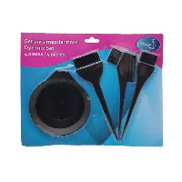 Kit completo de 4 piezas para tinte de cabello en negro