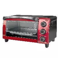 Horno tostador rojo BLACK + DECKER