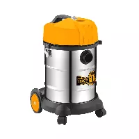 Aspiradora industrial en húmedo y en seco – eurokraft pro: recipiente de  acero inoxidable de 95 l, 3600 W