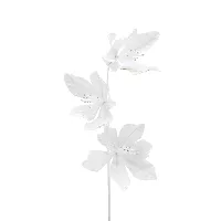 Flores decorativas artificiales blancas de 80Cm KIS-69618