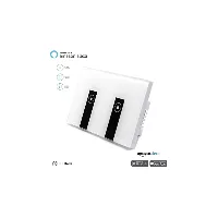 Interruptor doble táctil blanco sin neutro WiFi SONOFF