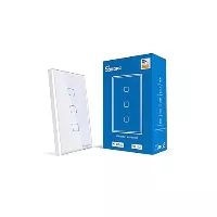 Interruptor Triple Táctil Blanco T0-3C Smart Wi-Fi SONOFF