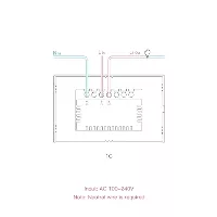 Interruptor Sencillo Táctil Blanco T0-1C Smart Wi-Fi SONOFF