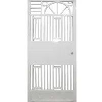 Puerta de Metal sin Vidrio 3'x7' Semifrancesa #148 Abre Izq (Completo) PANATEX