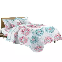 Set de cubrecama reversible de 5 piezas estampadas ULP-2323