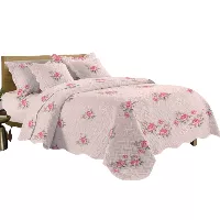 Set de cubrecama reversible de 5 piezas estampadas ULP-2329