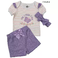 Conjunto 3 piezas para bebe niña