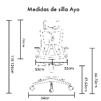 Silla ergonómica Ayo blanca