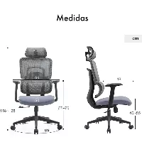 Silla ergonómica Gary blanco