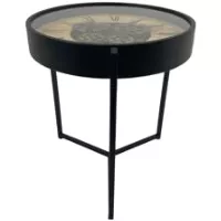 Reloj de Mesa Negro con Movimient