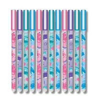 Set de bolígrafos con dibujos de ballena y borrador
