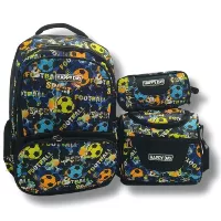 Set mochila escolar niño 3 piezas