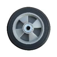 Llanta Sólida 8” x 2.2” con Rodamiento de Precisión y Aro Plástico