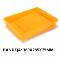 Bandeja amarilla para pintura