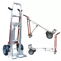 Carretilla Manual Convertible 3 en 1 de Aluminio y Acero 250 kg